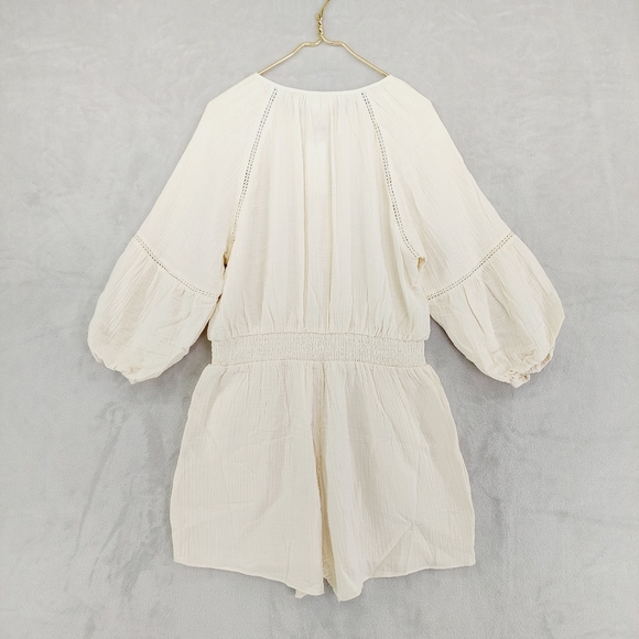 NEW STARLING REINE Simply Free Playsuit Cream Summer Romper P4006 - Picture 6 of 11